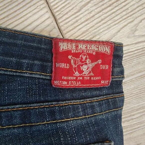 True Religion Stella Skinny Jean Womens SZ 29 Dark Wash Designer - Picture 4 of 6